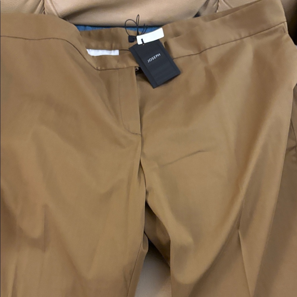 JOSEPH NWT HIGH DESIGN  ** Joseph Cropped Ankle Pants in Camel Brown NWT Size 44